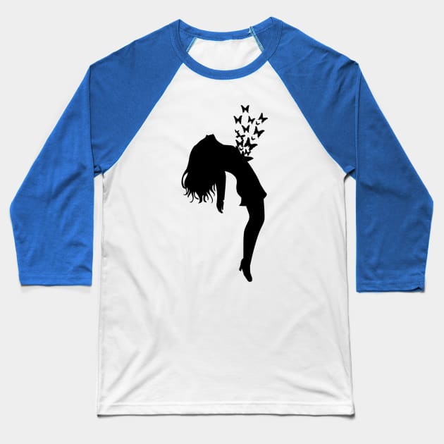 Butterflies in your Chest Baseball T-Shirt by ddtk